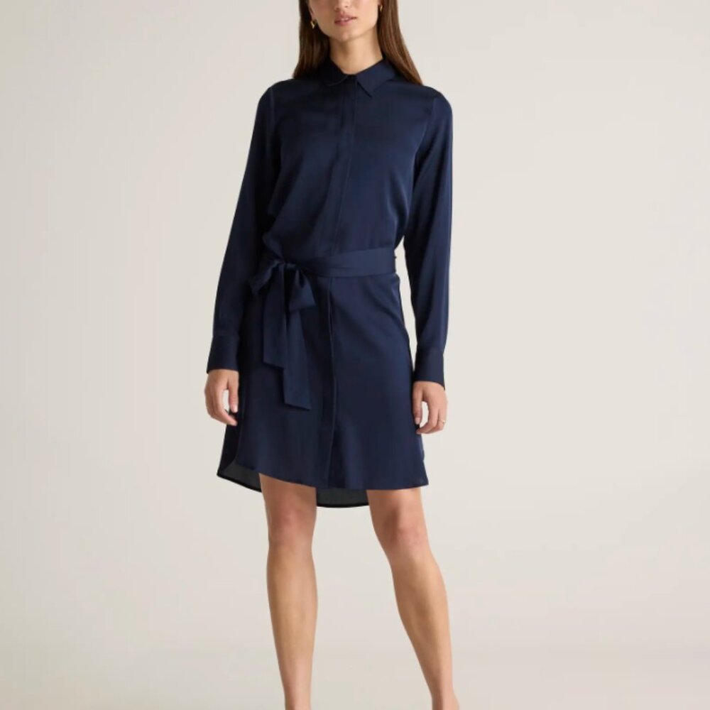 Silk Shirt Dress